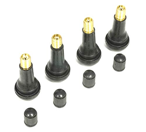 4 válvulas de goma Snap-In TR 413 para neumáticos, 43 mm