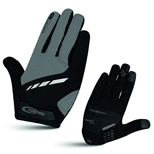 447001VAR - Guantes Bicicleta Ciclismo Largos Comfort Color Negro/Gris Talla L