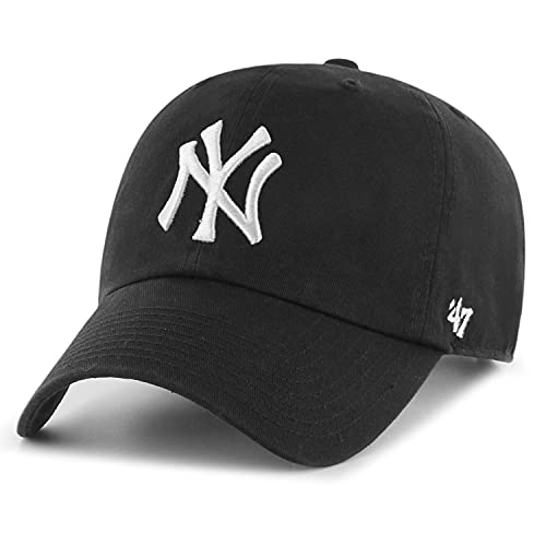 '47 York Yankees Adjustable Cap Clean Up MLB Black/White - One-Size