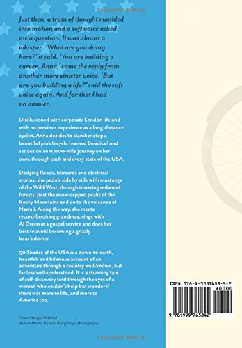 50 Shades of The USA: One woman's 11,000-mile cycling adventure through every state of America (2) (Anna's Adventures)