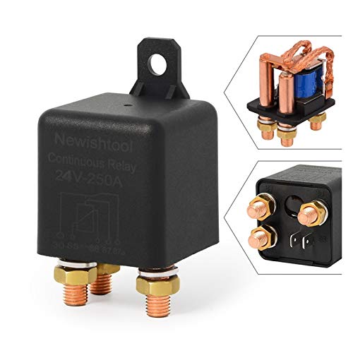 5Pin 250A Relé de automóviles automotriz de alta potencia de alta potencia Tipo continuo 12V 24V ON / OFF OFF ON Normalmente abierto Batería Interruptor de control automático Accesorios para carros