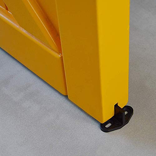 6 Pcs Guía del Rodillo de la Puerta Guía de Piso para Puerta de Granero Ajustable Guías para Puerta Corredera con Tornillos Herraje para Puerta Corredera Kit para Puerta Corredera de Granero