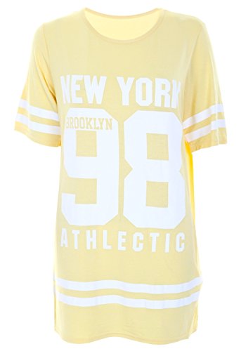 7 Fashion Road Camiseta de fútbol americano 98 para mujer, talla grande, holgada, talla grande