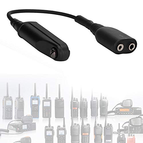 943 Adaptador de Cable de Audio K-Head, Adaptador de Cable de 2 Clavijas para Auriculares Baofeng BF-9700 A-58 UV-XR UV-5S GT-3WP UV-9R Plus, Interfaz K de 2 Clavijas UV-5R