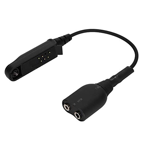 943 Adaptador de Cable de Audio K-Head, Adaptador de Cable de 2 Clavijas para Auriculares Baofeng BF-9700 A-58 UV-XR UV-5S GT-3WP UV-9R Plus, Interfaz K de 2 Clavijas UV-5R