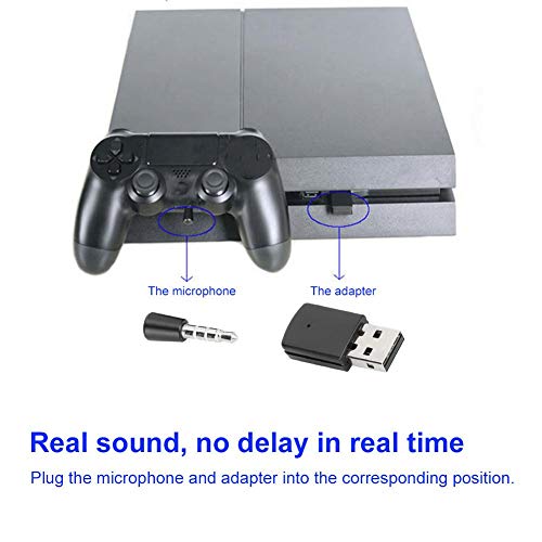 943 Adaptador USB Gamepad, Adaptador Bluetooth 4.0 portátil para máquina de Juegos PS4, Dongle inalámbrico 3 (Mbit/s) para Playstation 4