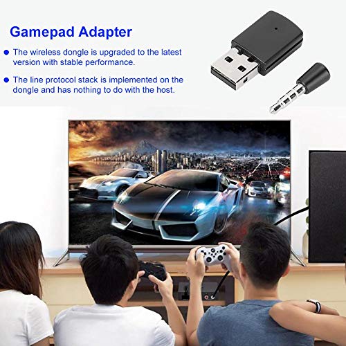 943 Adaptador USB Gamepad, Adaptador Bluetooth 4.0 portátil para máquina de Juegos PS4, Dongle inalámbrico 3 (Mbit/s) para Playstation 4