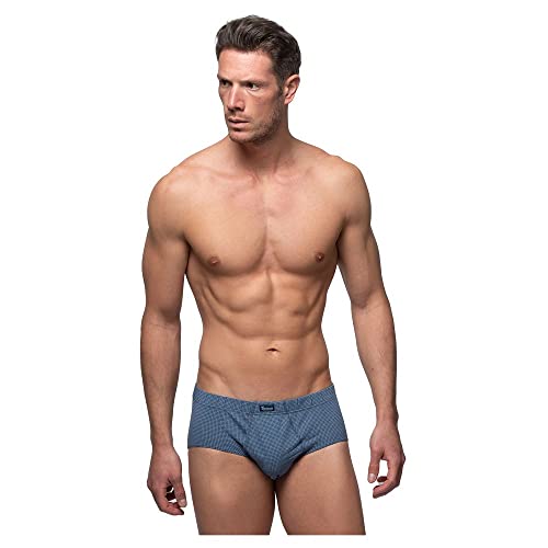 Abanderado Esenciales Ropa Interior de Hombres, Cuadro Azul Gris, 52 (Pack de 3)