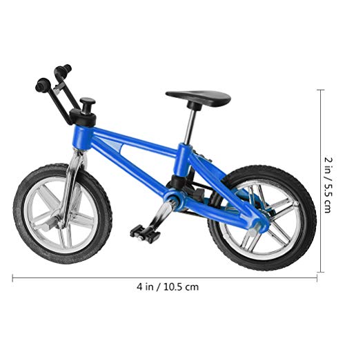 Abaodam 2 cajas de 8 piezas de aleación de dedo modelo mini MTB BMX Fixie Bike niños juguete