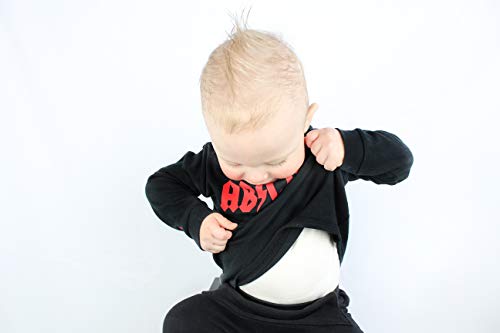 AB/CD Rock n Roll Camiseta con Capucha para niños o niñas - Camiseta de Manga Larga para niños/bebé Divertida (1-2 años)