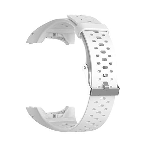 Accesorio Reemplazo de Liberación Rápida Banda de Reloj de Silicona Suave Pulsera de Correa Deportiva para M400 / M430 GPS Reloj smartwatch (blanco)
