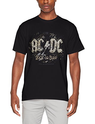 AC/DC Rock or Bust – Camiseta de, Hombre, Rock or Bust, Negro, Small