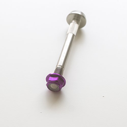 ACE+ Titanium Écrou et Boulon pour Bloc de Suspension de Brompton léger Violet