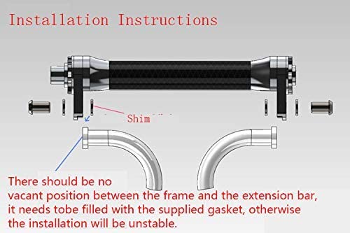 Aceoffix Bastidores de bicicleta plegables Ruedas fáciles barra de extensión para brompton Ruedas de bicicleta Varilla retráctil Barra telescópica 66g (plata