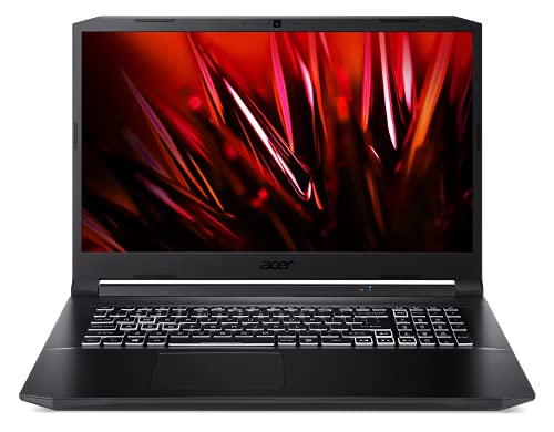 Acer Nitro 5 NC-AN517-41-R37U - Ordenador Portátil Gaming 17.3" Full HD 144 Hz, Gaming Laptop (AMD Ryzen 7 5800H, 16GB RAM, 1TB SSD, NVIDIA GeForce RTX 3070, Windows 10 Home), PC Portátil Negro QWERTY