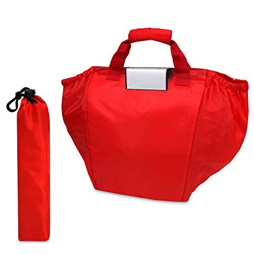 achilles, Bolsa para Carro de Compras, Carro de Compras Plegable, Bolsa de Compras Adecuada para Todos los carritos de Compra comunes, Bolsa en Negro, 54 cm x 35 cm x 39 cm