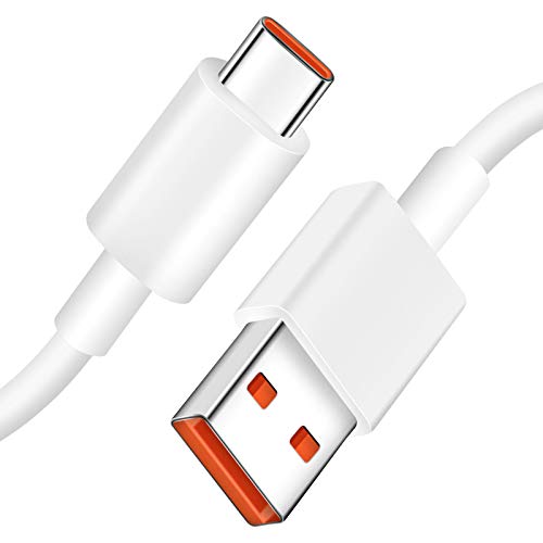 ACOCOBUY Cable USB C Carga Rápida para Poco X3 Pro Cable USB Tipo C 5A Carga Turbo Compatible con Xiaomi Mi 10 Pro/Mi 10T Pro/Redmi 9/Redmi Note 10/Redmi Note 10 Pro/Mi 10T Lite/Redmi Note 9/Poco F3