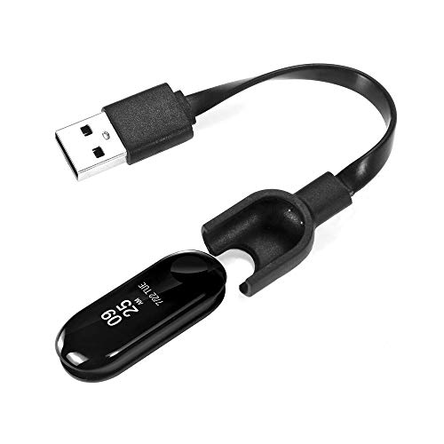 actecom Cable USB de Carga y sincronización de Carga Base de Repuesto Compatible con Xiaomi mi Band 3