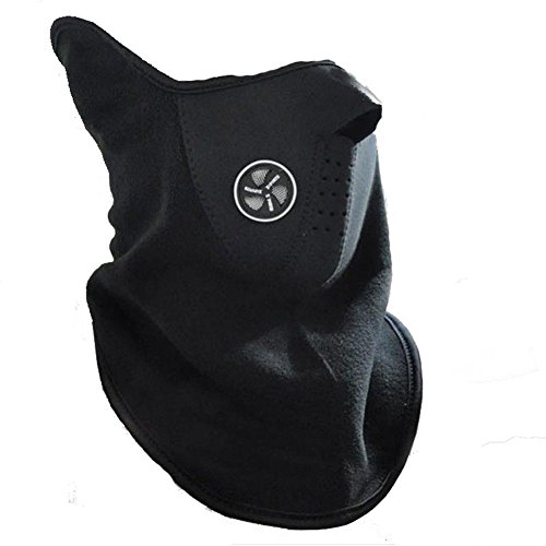 actecom® Máscara con Cuello de Neopreno para Deportes de Invierno, Color Negro, Talla única para Moto Bici Ciclismo Esqui Parapente