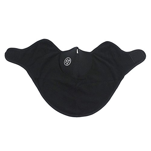 actecom® Máscara con Cuello de Neopreno para Deportes de Invierno, Color Negro, Talla única para Moto Bici Ciclismo Esqui Parapente