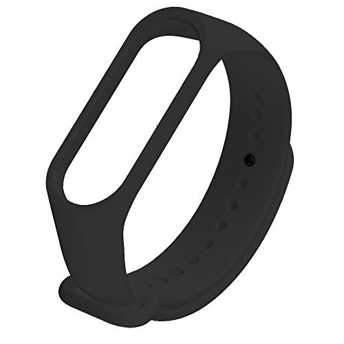 ACTECOM Recambio para Pulsera Actividad Xiaomi Mi Band 4 3 Smartwatch Correa Reloj (Negro)