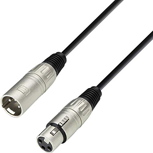 Adam Hall 3 Star Series - Cable de Audio (Conector XLR Macho a Conector Hembra, 3 m)