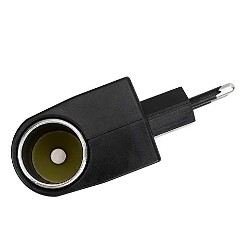 Adaptador convertidor de Corriente para Coche, Adaptador convertidor de Enchufe de Transformador de Potencia AC a DC12V 1.5A Adaptador de Encendedor (18W)