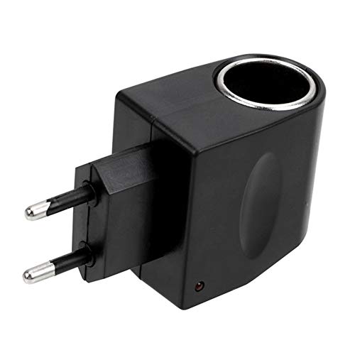 Adaptador convertidor de Corriente para Coche, Adaptador convertidor de Enchufe de Transformador de Potencia AC a DC12V 1.5A Adaptador de Encendedor (18W)