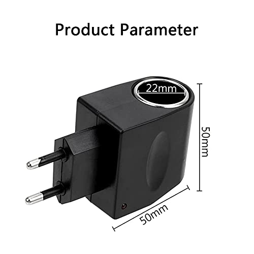 Adaptador convertidor de Corriente para Coche, Adaptador convertidor de Enchufe de Transformador de Potencia AC a DC12V 1A Adaptador de Encendedor (12W)