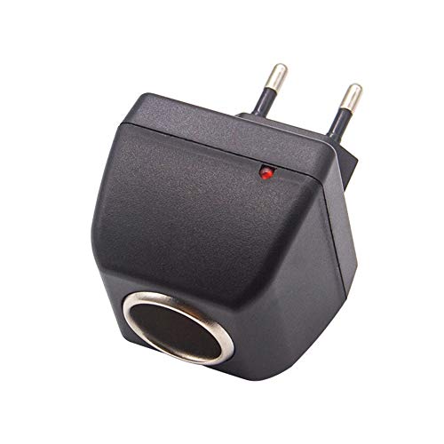 Adaptador de Fuente de Alimentación de AC 100-240V a DC 12V Adaptador de Encendedor de Cigarrillos Inversor de Enchufe para Dispositivos Electrónicos de Automóvil