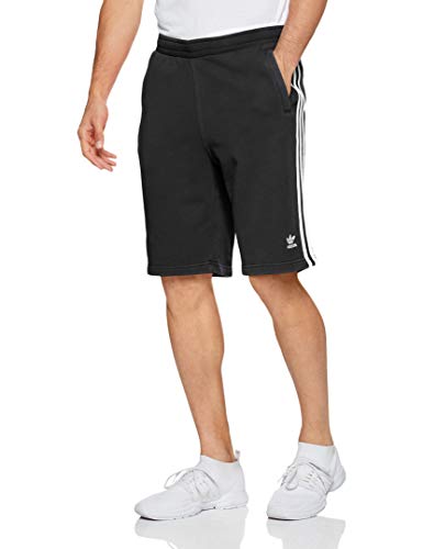 Adidas 3-Stripe Short Sport Shorts, Hombre, Black, XS