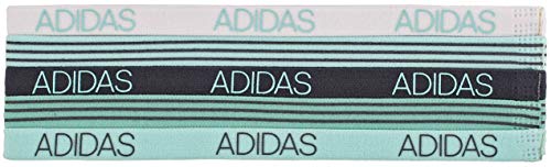 adidas 5pk Creator Hairband para Mujer, Radiant Aqua/Fresh Verde/Onix/Blanco, Talla única