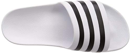 adidas Adilette Aqua Chanclas Unisex Adulto, Blanco Ftwbla Negbás Ftwbla 000, 43 EU