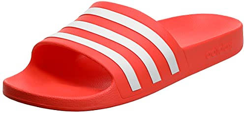 adidas Adilette Aqua, Sandalias deslizantes Hombre, Solar Red/Cloud White/Solar Red, 40.5 EU