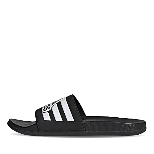 adidas Adilette Comfort, Chanclas Unisex Adulto, NEGBÁS/FTWBLA/NEGBÁS, 42 EU