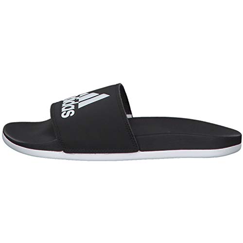 adidas Adilette Comfort, Slide Sandal Mujer, Core Black/Footwear White/Core Black, 40.5 EU