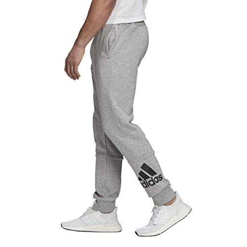 adidas Badge of Sport French Terry Pantalones para Hombre, Hombre, Pantalones, IRX95, Gris, XL