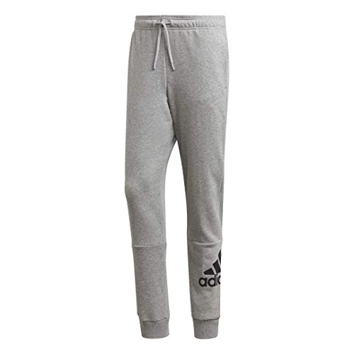 adidas Badge of Sport French Terry Pantalones para Hombre, Hombre, Pantalones, IRX95, Gris, XL