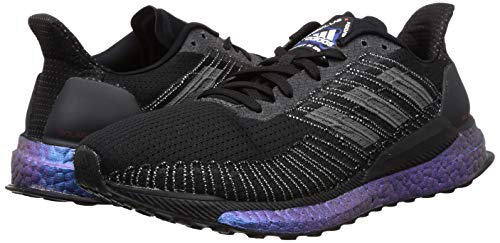 adidas Boost 19 M, Zapatillas para Correr Hombre, Core Black Core Black Solar Red, 41 1/3 EU