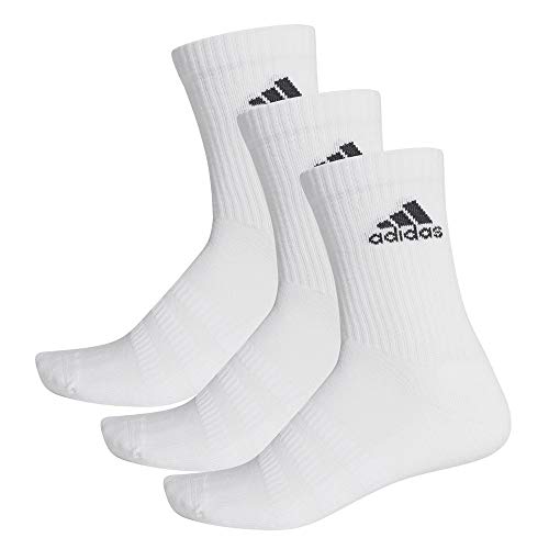 adidas Cushioned Crew Calcetines Largo Clásico, Unisex Adulto, Blanco (White/Black), S