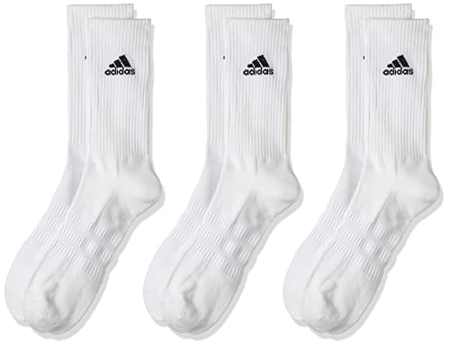 adidas Cushioned Crew Calcetines Largo Clásico, Unisex Adulto, Blanco (White/Black), S