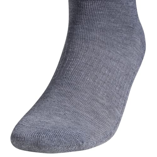 adidas de Hombre Athletic Calcetines de Corte bajo (6-Pack), Hombre, Color Heather Grey/Black, tamaño Regular: 6-12