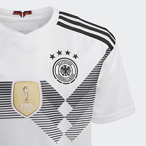 adidas DFB Home 2018 Camiseta de Equipación, Niños, Blanco/Negro, 176-15/16 años