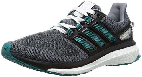 adidas Energy Boost 3 W, Zapatillas de Deporte Mujer, Gris/Verde/Negro (Gris/Eqtver/Negbas), 37 1/3