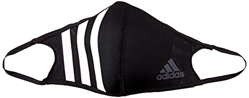 adidas Face Cover 3S Accesorios, Adultos Unisex, Negro/Blanco/Grpudg (Negro), M (Paquete de 3)