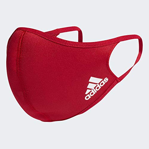 adidas Face Cover Large-Not For Medical Use, Unisex Adulto, Multicolor/Black/White/Power Red, NS'