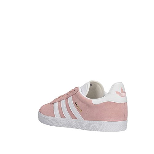 Adidas Gazelle JR, Zapatillas de Gimnasia Unisex Adulto, Rosa Icey Pink F17 FTWR White Gold Met Icey Pink F17 FTWR White Gold Met, 38 2/3 EU