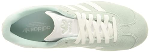 adidas Gazelle, Sneaker Mujer, Halo Mint/Core White/Silver Metallic, 36 EU