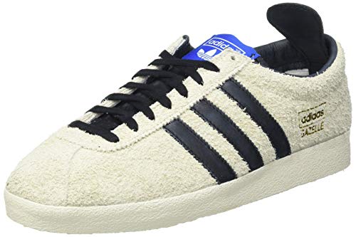 adidas Gazelle Vintage, Sneaker Hombre, Cream White/Core Black/Blue, 44 EU