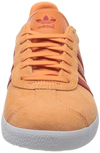 Adidas Gazelle W, Zapatillas de Deporte Mujer, Ámbar Amber Tint Lush Red FTWR White, 38 2/3 EU